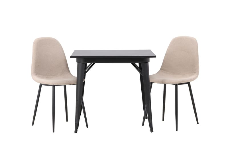 Rektangulär matgrupp Venture Home Beige Svart 2st - Møbler - Bord - Spisegrupper
