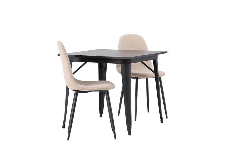 Rektangulär matgrupp Venture Home Beige Svart 2st - Møbler - Bord - Spisegrupper