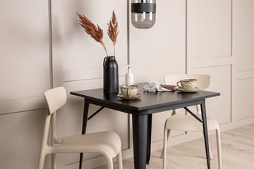 Rektangulär matgrupp Venture Home Beige Svart 2st - Møbler - Bord - Spisegrupper