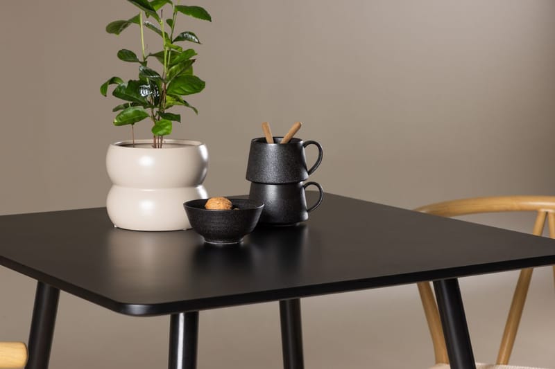 Rektangulär matgrupp Venture Home Beige Svart 2st - Møbler - Bord - Spisegrupper