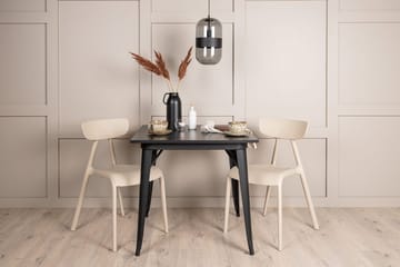 Rektangulär matgrupp Venture Home Beige Svart 2st - Møbler - Bord - Spisegrupper