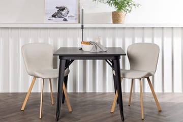 Rektangulär matgrupp Venture Home Beige Svart 2st - Møbler - Bord - Spisegrupper