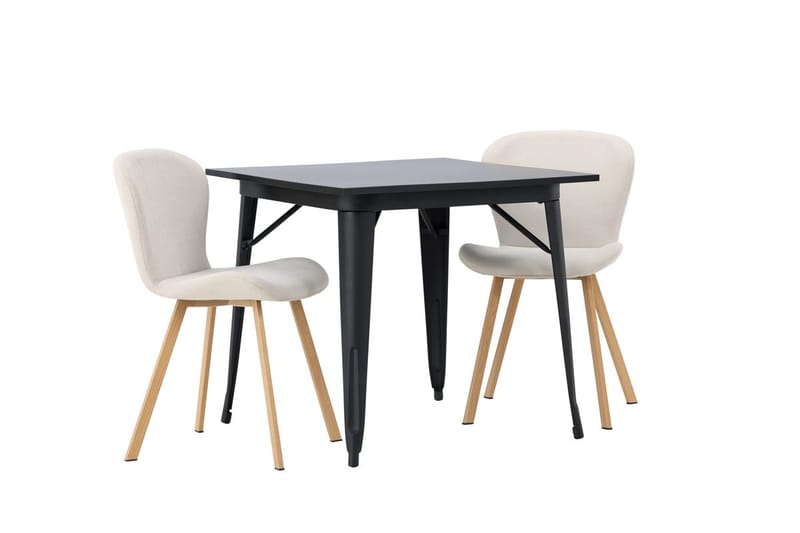 Rektangulär matgrupp Venture Home Beige Svart 2st - Møbler - Bord - Spisegrupper