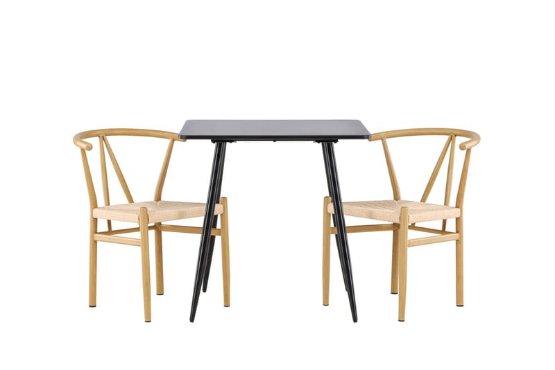 Rektangulär matgrupp Venture Home Beige Svart 2st - Møbler - Bord - Spisegrupper
