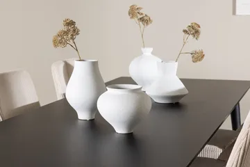 Rektangulär matgrupp Venture Home Beige Svart 6st - Møbler - Bord - Spisegrupper