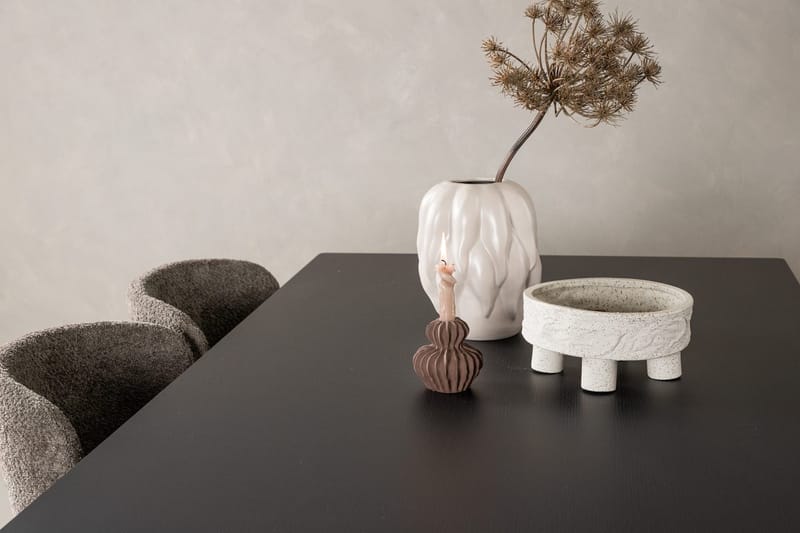 Rektangulär matgrupp Venture Home Beige Svart 6st - Møbler - Bord - Spisegrupper