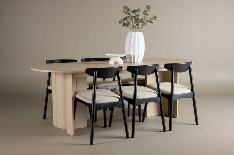 Rektangulär matgrupp Venture Home Beige