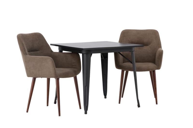 Rektangulär matgrupp Venture Home Brun Svart 2st - Møbler - Bord - Spisegrupper