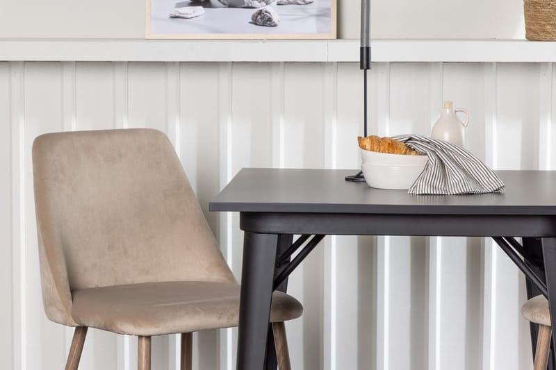 Rektangulär matgrupp Venture Home Brun Svart 2st - Møbler - Bord - Spisegrupper