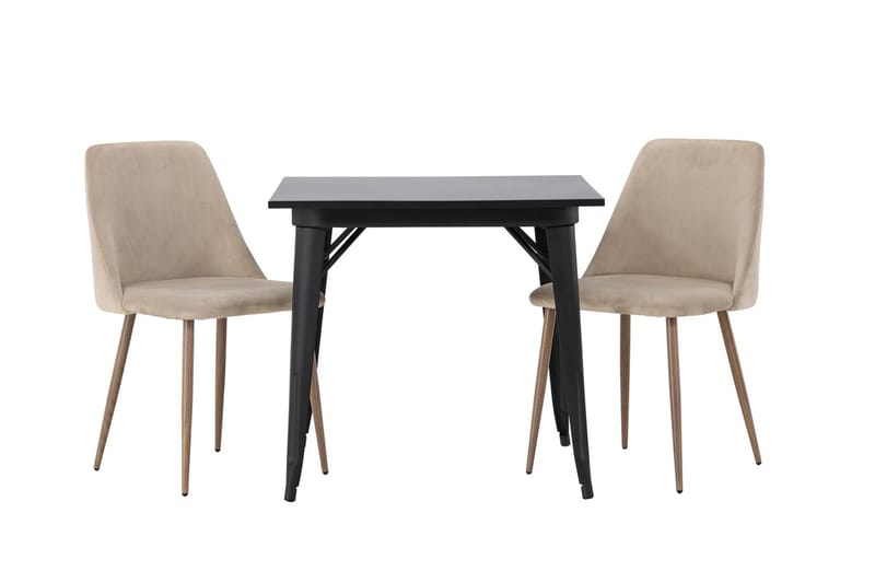 Rektangulär matgrupp Venture Home Brun Svart 2st - Møbler - Bord - Spisegrupper