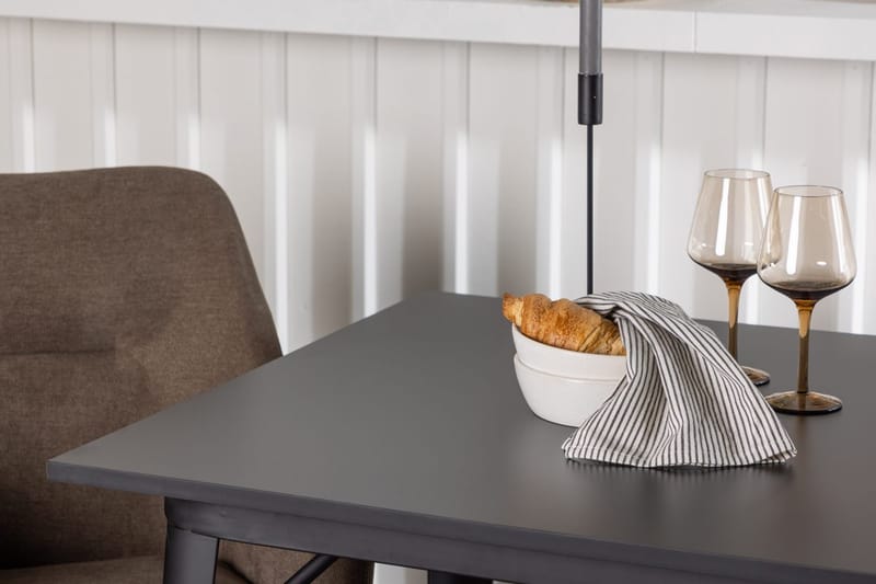 Rektangulär matgrupp Venture Home Brun Svart 2st - Møbler - Bord - Spisegrupper