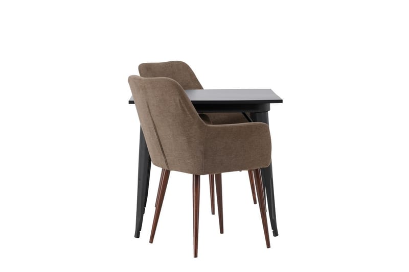 Rektangulär matgrupp Venture Home Brun Svart 2st - Møbler - Bord - Spisegrupper