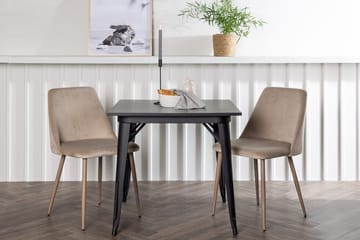 Rektangulär matgrupp Venture Home Brun Svart 2st - Møbler - Bord - Spisegrupper