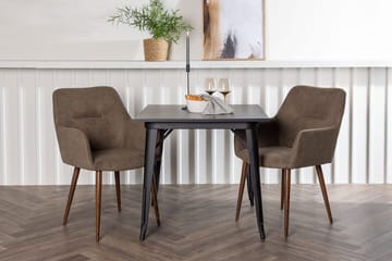 Rektangulär matgrupp Venture Home Brun Svart 2st - Møbler - Bord - Spisegrupper