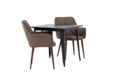 Rektangulär matgrupp Venture Home Brun Svart 2st - Møbler - Bord - Spisegrupper