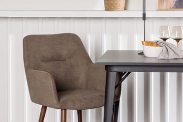 Rektangulär matgrupp Venture Home Brun Svart 2st - Møbler - Bord - Spisegrupper