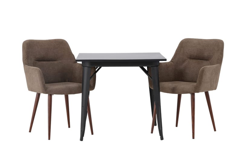 Rektangulär matgrupp Venture Home Brun Svart 2st - Møbler - Bord - Spisegrupper