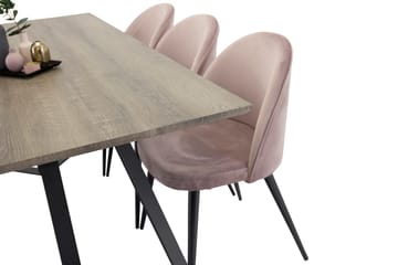 Rektangulär matgrupp Venture Home Gammelrosa Natur 6st - Møbler - Bord - Spisegrupper