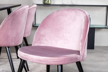 Rektangulär matgrupp Venture Home Gammelrosa Svart Svart - Møbler - Bord - Spisegrupper