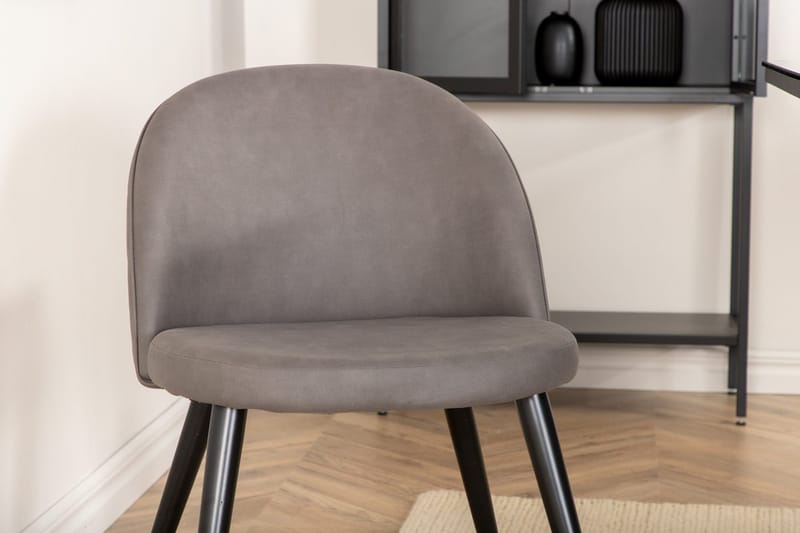 Rektangulär matgrupp Venture Home Grå Svart 6st - Møbler - Bord - Spisegrupper