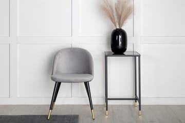 Rektangulär matgrupp Venture Home Grå Svart Mässing - Møbler - Bord - Spisegrupper