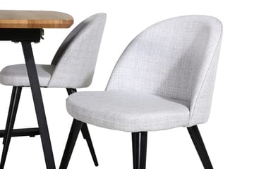 Rektangulär matgrupp Venture Home Grå Valnöt 4st - Møbler - Bord - Spisegrupper