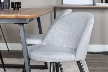 Rektangulär matgrupp Venture Home Grå Valnöt 4st - Møbler - Bord - Spisegrupper