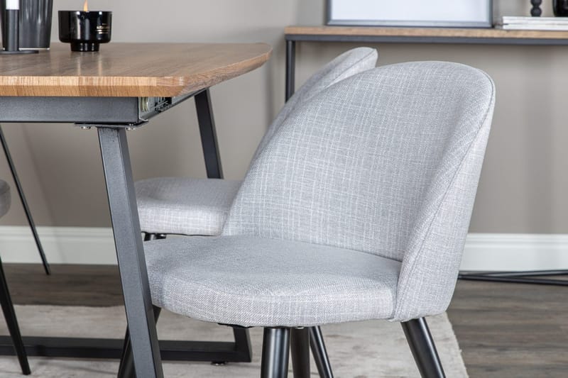 Rektangulär matgrupp Venture Home Grå Valnöt 4st - Møbler - Bord - Spisegrupper