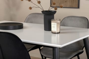 Rektangulär matgrupp Venture Home Grå Vit 4st - Møbler - Bord - Spisegrupper