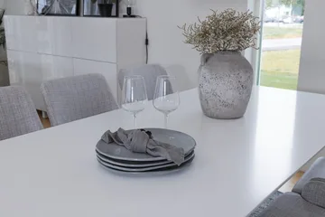 Rektangulär matgrupp Venture Home Grå Vit 6st - Møbler - Bord - Spisegrupper