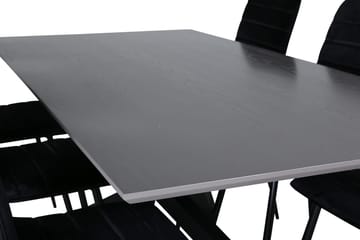 Rektangulär matgrupp Venture Home Grå - Møbler - Bord - Spisegrupper