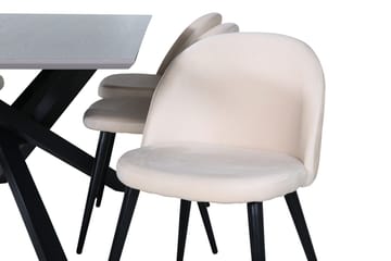 Rektangulär matgrupp Venture Home Grå - Møbler - Bord - Spisegrupper