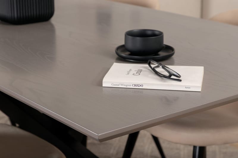 Rektangulär matgrupp Venture Home Grå - Møbler - Bord - Spisegrupper