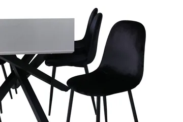 Rektangulär matgrupp Venture Home Grå - Møbler - Bord - Spisegrupper