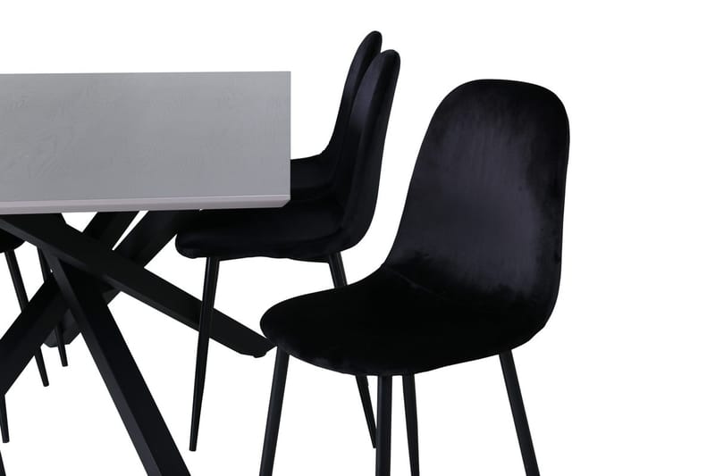 Rektangulär matgrupp Venture Home Grå - Møbler - Bord - Spisegrupper