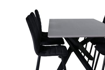 Rektangulär matgrupp Venture Home Grå - Møbler - Bord - Spisegrupper