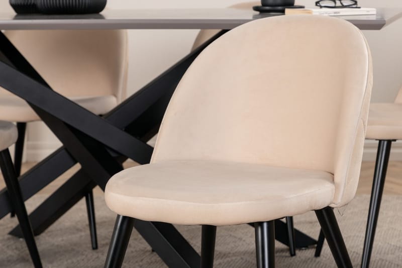 Rektangulär matgrupp Venture Home Grå - Møbler - Bord - Spisegrupper