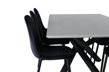 Rektangulär matgrupp Venture Home Grå - Møbler - Bord - Spisegrupper