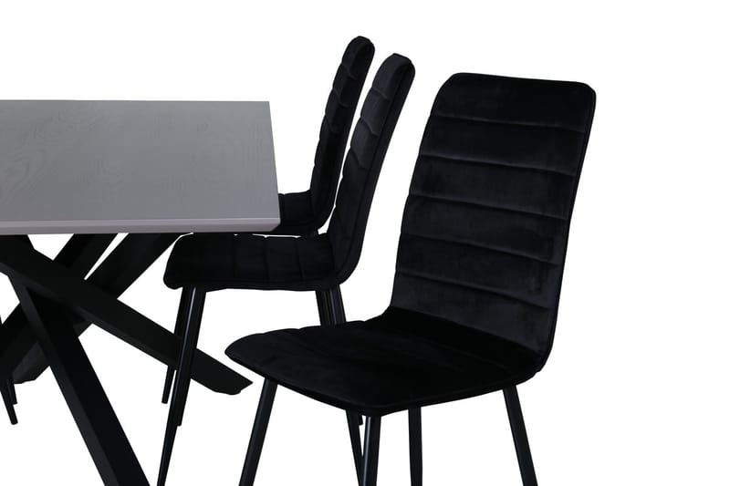 Rektangulär matgrupp Venture Home Grå - Møbler - Bord - Spisegrupper
