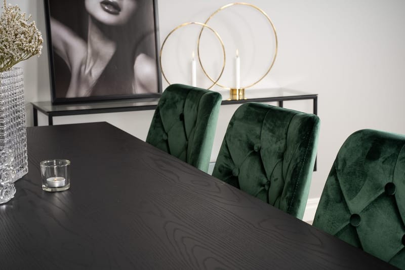 Rektangulär matgrupp Venture Home Guld - Møbler - Bord - Spisegrupper