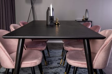 Rektangulär matgrupp Venture Home Guld - Møbler - Bord - Spisegrupper