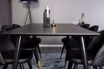 Rektangulär matgrupp Venture Home Guld - Møbler - Bord - Spisegrupper