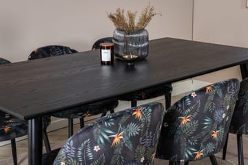 Rektangulär matgrupp Venture Home Guld - Møbler - Bord - Spisegrupper