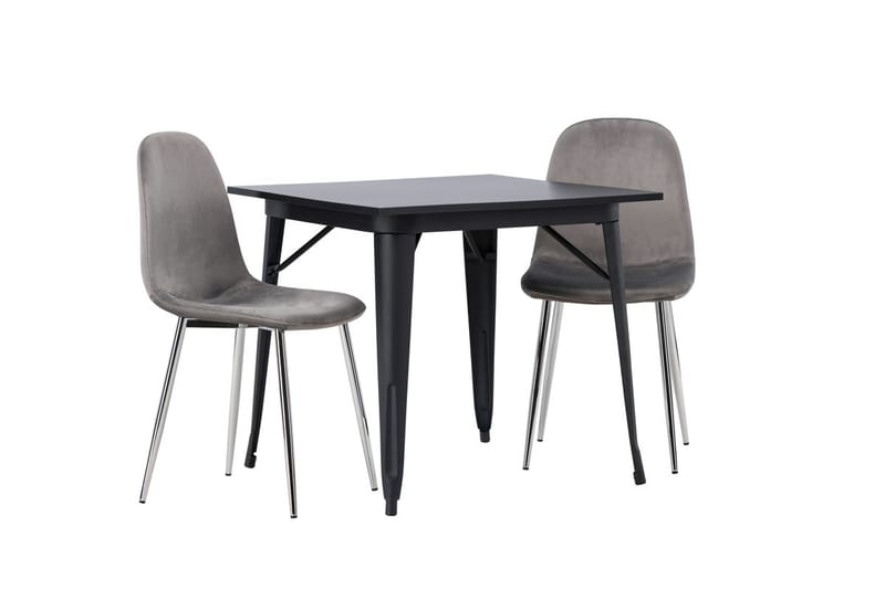 Rektangulär matgrupp Venture Home Ljusgrå Svart 2st - Møbler - Bord - Spisegrupper