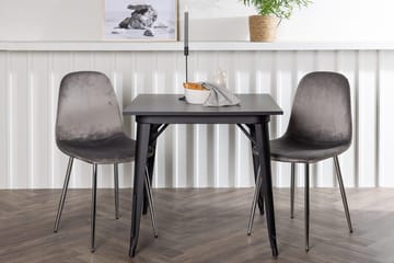 Rektangulär matgrupp Venture Home Ljusgrå Svart 2st - Møbler - Bord - Spisegrupper