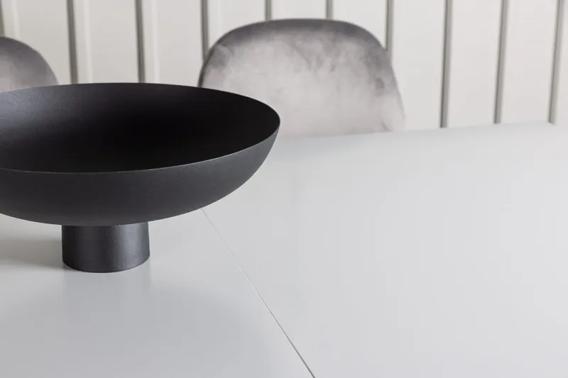 Rektangulär matgrupp Venture Home Ljusgrå Vit 4st - Møbler - Bord - Spisegrupper