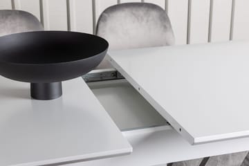 Rektangulär matgrupp Venture Home Ljusgrå Vit 4st - Møbler - Bord - Spisegrupper