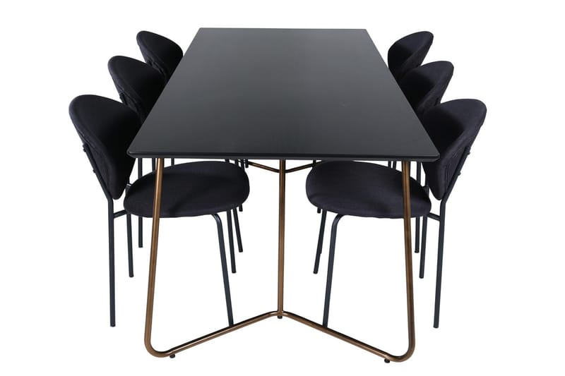 Rektangulär matgrupp Venture Home Mässing