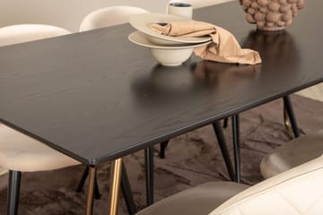 Rektangulär matgrupp Venture Home Mässing - Møbler - Bord - Spisegrupper