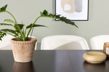 Rektangulär matgrupp Venture Home Offwhite Svart 6st - Møbler - Bord - Spisegrupper